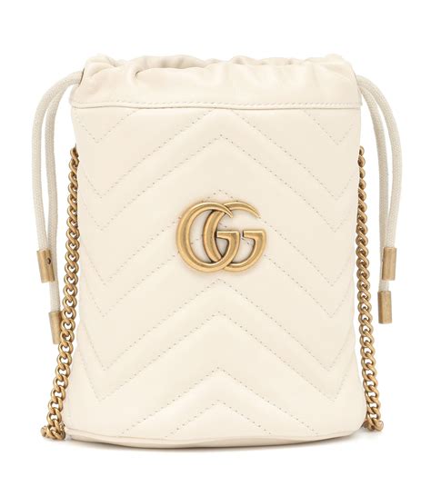 gucci gg marmont white bucket bag|Gucci reusable shopping bag.